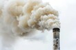 © Vii - A large industrial smokestack releases thick smoke into the sky, contributing to air pollution