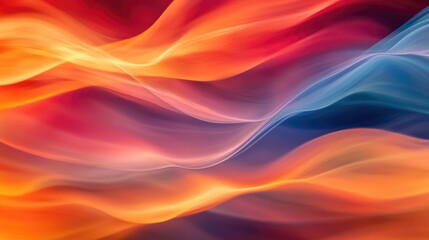 Poster - A vibrant and abstract close-up of colors and shapes, great for illustration or design