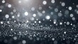 © Fazal - Winter christmas sparkling shiny silver bright glittering abstract bokeh background Generative AI