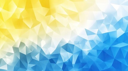 Abstract geometric background in blue and yellow hues.