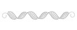 © YULIA - Dna molecule, genetic code, nucleotide sequence drawn continuous line in minimalist abstract style, editable vector contour.