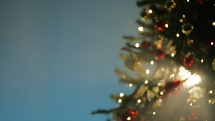 christmas tree with copy space