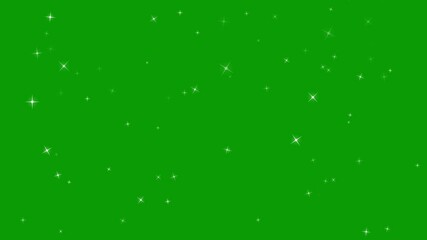 glitter sparkle animated green screen. white shining dust light. particle lights effect background. 