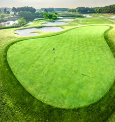 Wall Mural - Golf course green grass natural landscape