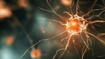Poster - Detailed Depiction of Human Cancer Cells with Intricate Structures and Vibrant Coloring for Educational and Research Purposes