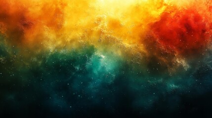 Wall Mural - Vibrant Abstract Gradient Background with Warm Colors. Generative AI