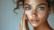 © Snezhana - Close-Up of Woman with Skincare Cream, Fresh and Radiant Natural Beauty, Healthy Skin Concept