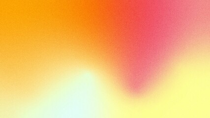 Poster - Vibrant Horizon gradient abstract background featuring Bright Yellow, Soft Coral and Pale Lime color with grainy texture, wallpaper, business background 