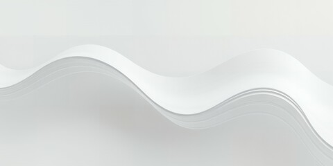 Wall Mural - Abstract white wave pattern design