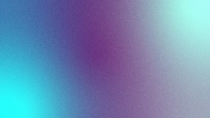 Poster - Aurora Glow gradient abstract background featuring Rich Purple, Cyan Glow and Cyan Glow color with grainy texture, wallpaper, business background 