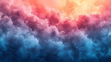 Poster - Elegant Background with Subtle Pastel Gradient Transitioning from Blush Pink to Light Aqua and Textured Noise Perfect for Poster Cover Design or Digital Artwork