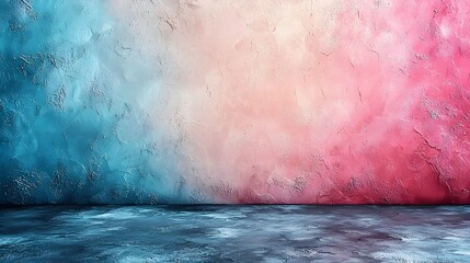 Poster - Pastel Blush Pink to Light Aqua Gradient Textured Digital Background with Subtle Noise and Soft Transition for Poster Cover or Wallpaper