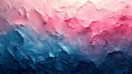 Poster - Elegant Pastel Gradient Background with Subtle Noise Texture Transitioning from Turquoise to Light Rose Ideal for Poster Cover or Digital Art Design