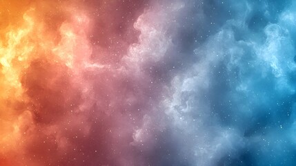 Poster - Pastel Gradient Noise Texture Background Suitable for Banner or Cover Design  Soft Transition from Blue to Peach with Subtle Grunge Overlay