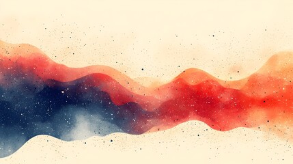Poster - minimalist background with a subtle pastel peach to soft ivory gradient transition and a delicate gr
