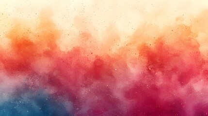 Poster - Minimalist and elegant grainy gradient background transitioning from a soft pastel peach tone to a subtle ivory hue with a seamless noise texture overlay