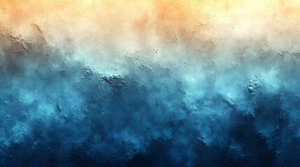 Poster - minimalist and elegant gradient background with pastel sky blue fading into soft cream tones featuri