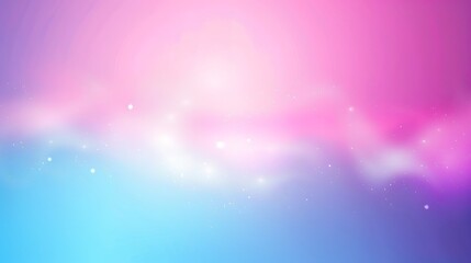 Canvas Print - A soft gradient background blending pink and blue hues with sparkling elements, ideal for digital designs.