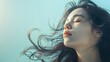 © masanyanka - Harmonious Beauty: Woman's Peaceful Profile in a Clean, Fresh Aesthetic