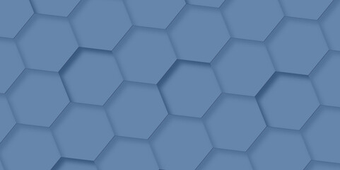 Poster - Abstract background blue color hexagon with seamless geometric pattern texture design. futuristic geometry pattern honeycomb mosaic blue texture design. hexagon minimalist mesh cell texture design.