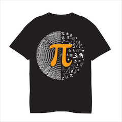 Pi day tshirt design