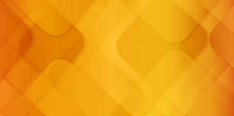 Poster - Abstract modern orange, yellow pattern geometric luxury gradient line background random square shape design. 3d shadow effects, modern design template background. layered geometric triangle shapes.