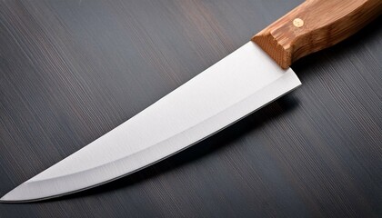 chef s knife with wooden handle