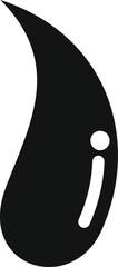 Poster - large dark droplet is dripping, creating a simple yet elegant visual