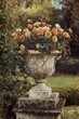 © juliiapanukoffa - Luxurious Renaissance Marble Vase: Exquisite Watercolor Illustration of Classic Garden Ornament