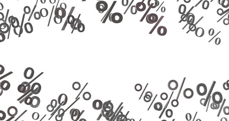 Sticker - sale digital percentin 3d transparent PNG