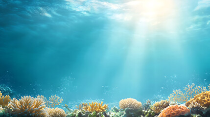 Wall Mural - Explore the vibrant coral reef protected zone for nature conservation