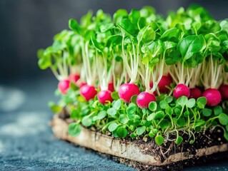 Canvas Print - Radish close-up