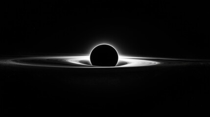 Wall Mural - Black hole in deep outer space
