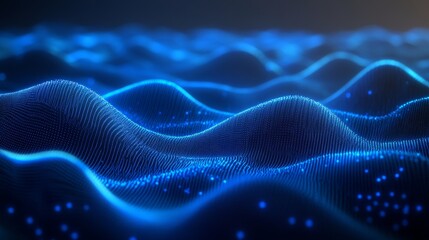 Poster - The concept of networking and internet communication is illustrated in 3D.