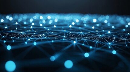 Modern abstract background with technology illustration of data security and communication