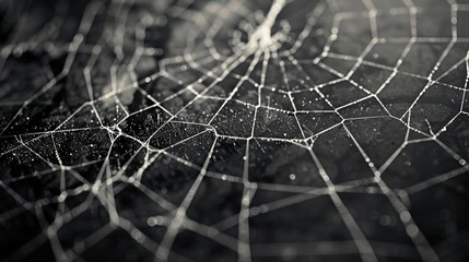 mesmerizing spiderweb in the moonlit darkness showcases nature s intricate architectural masterpiece