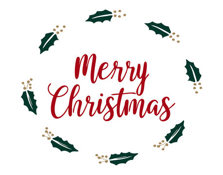 Merry Christmas vector text calligraphic design,Calligraphy font style banner.