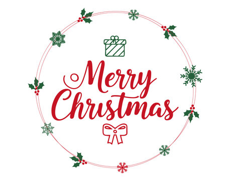 Merry Christmas vector text calligraphic design,Calligraphy font style banner.