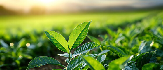 Wall Mural - Promoting nature conservation through natural hedgerows in agriculture