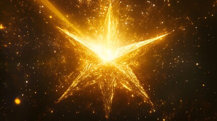 Poster - A layered, dynamic graphic of a high-value star with textures of gold and silver, creating a sense of depth and dimension. Cinematic Scene, 4k resolution, cinematic scene