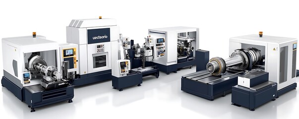 Poster - A collection of advanced industrial machinery for precision manufacturing processes.