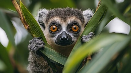 Wall Mural - Curious Lemur