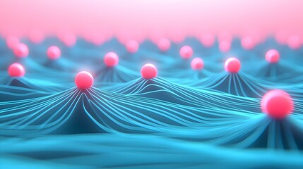 Poster - Abstract design featuring intricate carbon molecule structures, dynamic patterns, and a blend of deep colors creating a scientific aesthetic.