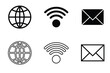 © Creative BD07 - Unique style contact icon set. Web vector set. Contact and Communication Icons. Set of Communication icon.
