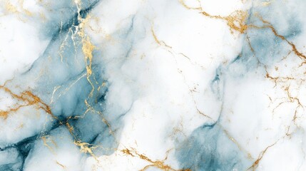 create a cyan and gold marble pattern on a white background, ai generative