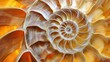 © IgitPro - Abstract wallpaper featuring a nautilus shell, with a focus on its fibonacci sequence. The shell's natural beauty is a perfect addition to this art.