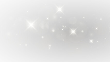 Wall Mural - white dust png, christmas dust glowing bokeh confetti light and glitter texture overlay for your des