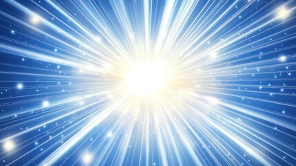 Aufkleber - Line art illustration of an abstract background featuring an explosion of light rays Graphic depiction of luminous bursts