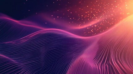 Poster - Line art illustration featuring a dynamic background with rays of light