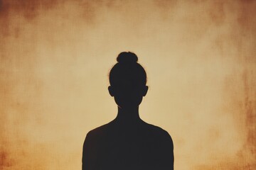 Poster - A tranquil silhouette of an individual meditating against a vibrant sunset, embodying peace and serenity in the evening light. Generative AI